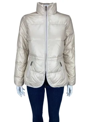 Banana Republic, Women's Quilted Down Coat, Champagne, Size XS