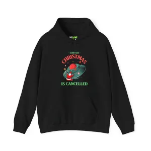 Christmas Is Cancelled Funny UFO Hoodie