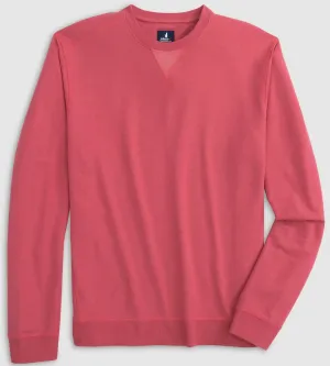 Corbet French Terry Crewneck Sweatshirt in Raspberry by Johnnie-O