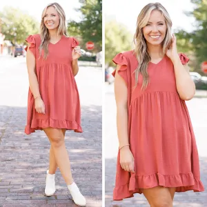 Cozy Cabana Dress, Desert Rose