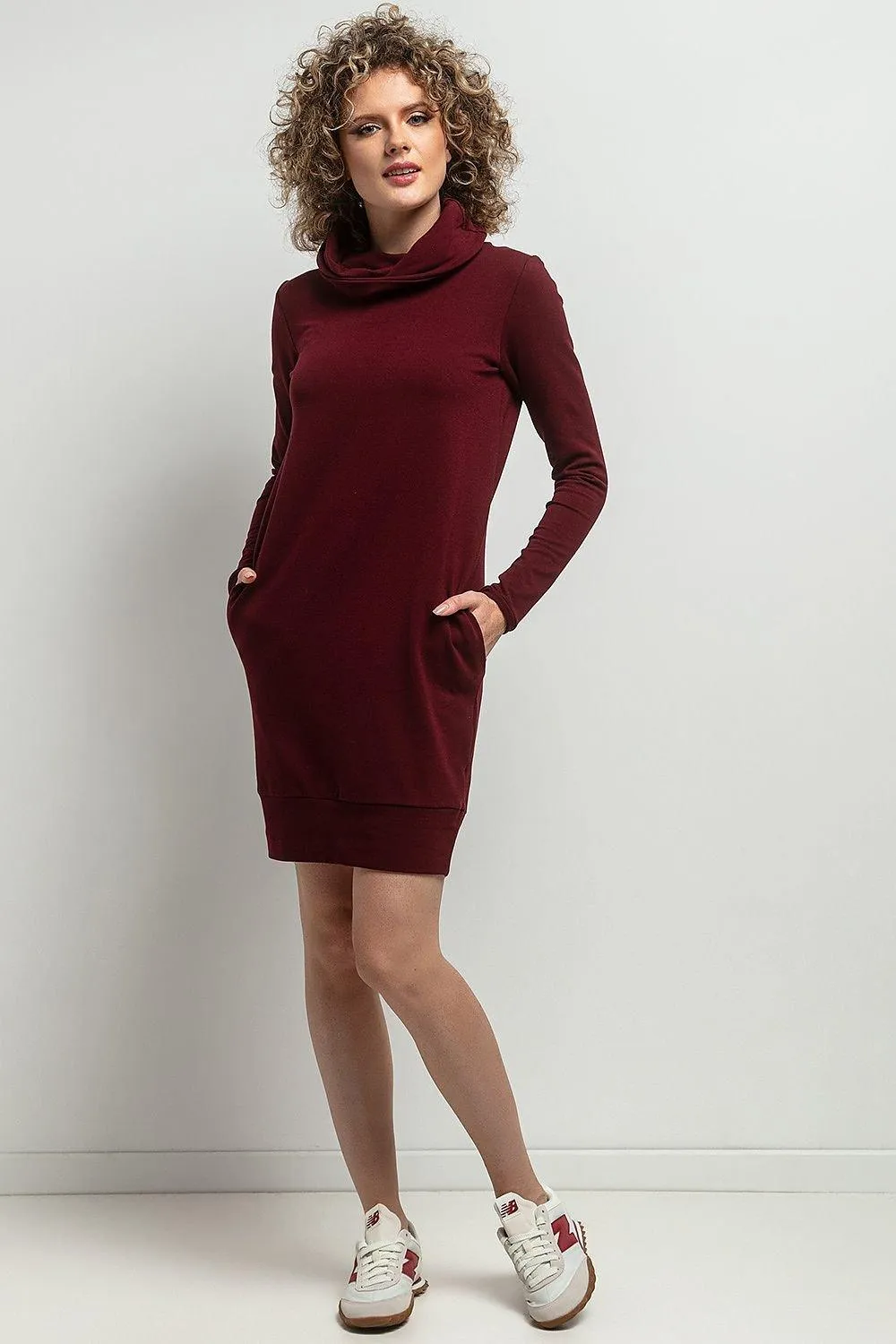 Cozy Chic Chimney Neck Midi Dress