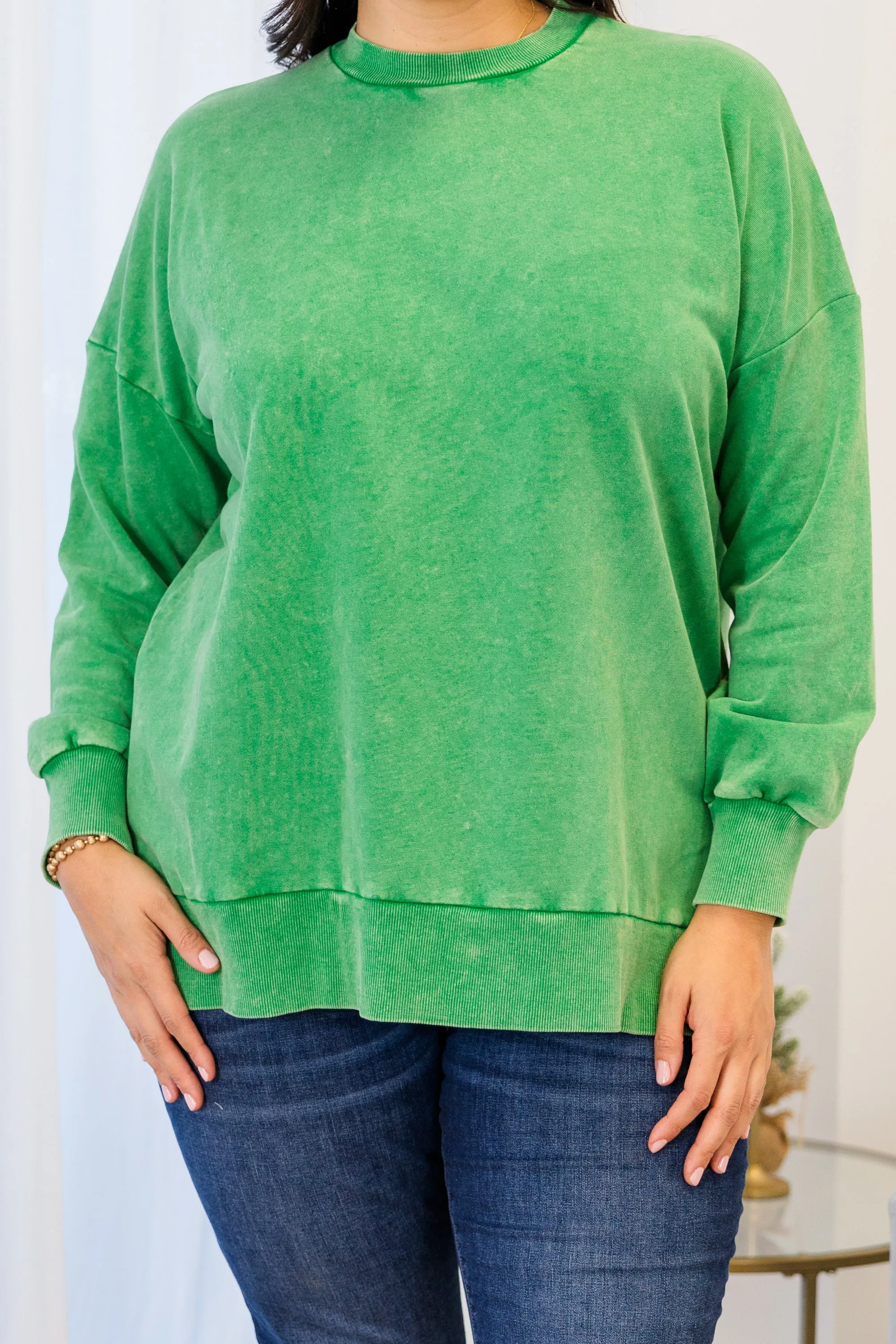 Cozy Pullover, Green