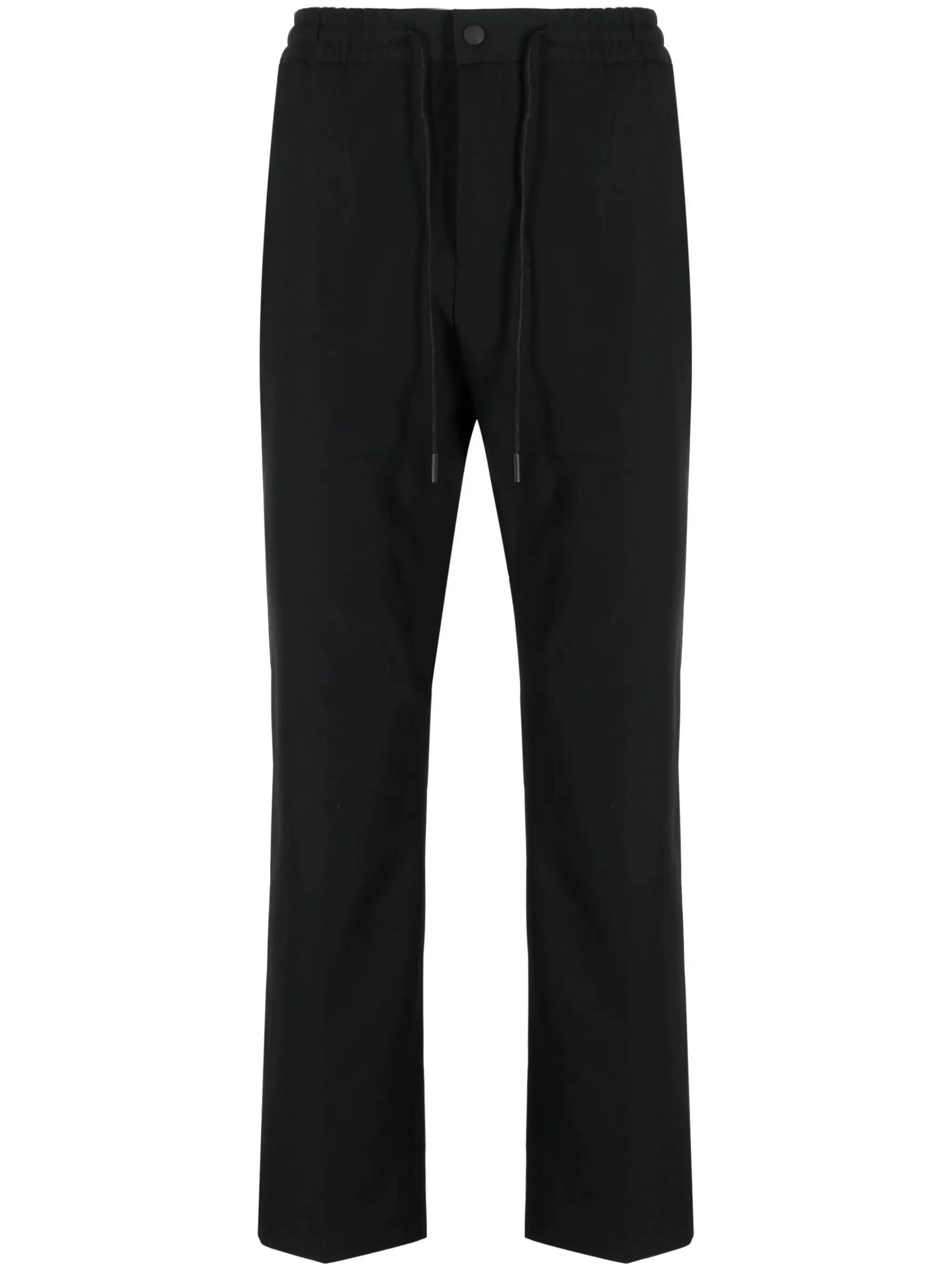 drawstring-waist tapered trousers