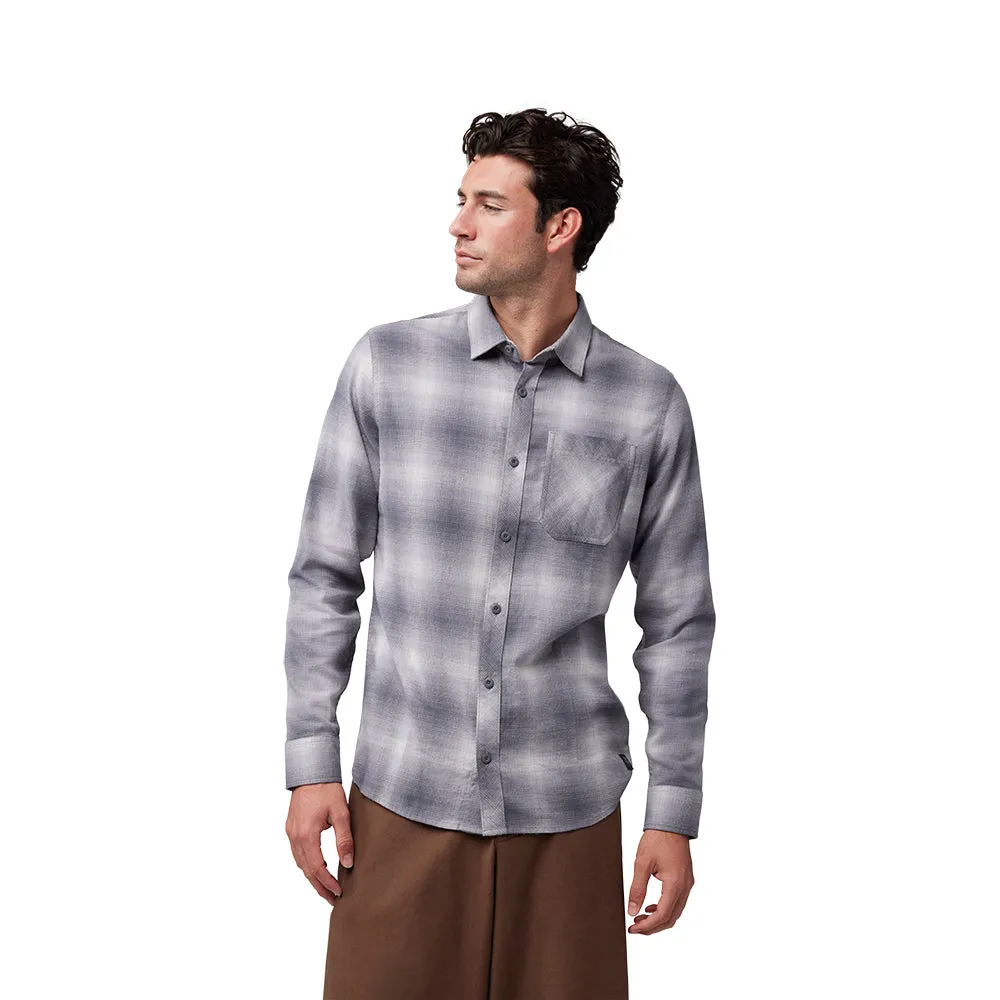 FOX SURVIVALIST STRETCH FLANNEL LS SHIRT [LIGHT GREY]