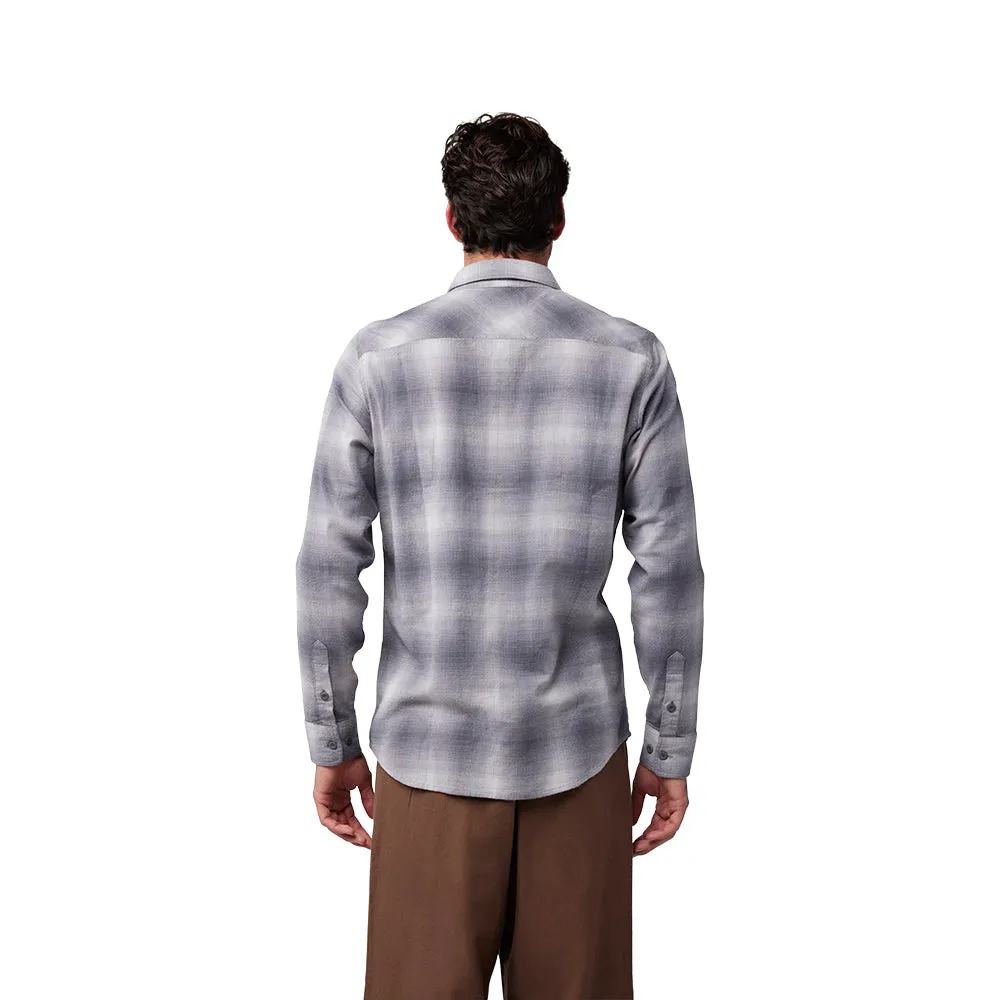 FOX SURVIVALIST STRETCH FLANNEL LS SHIRT [LIGHT GREY]