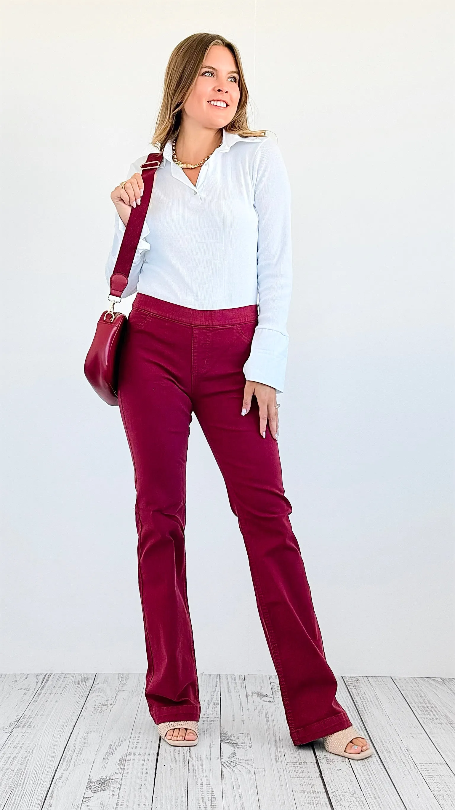 High-Waist Stretch Pants