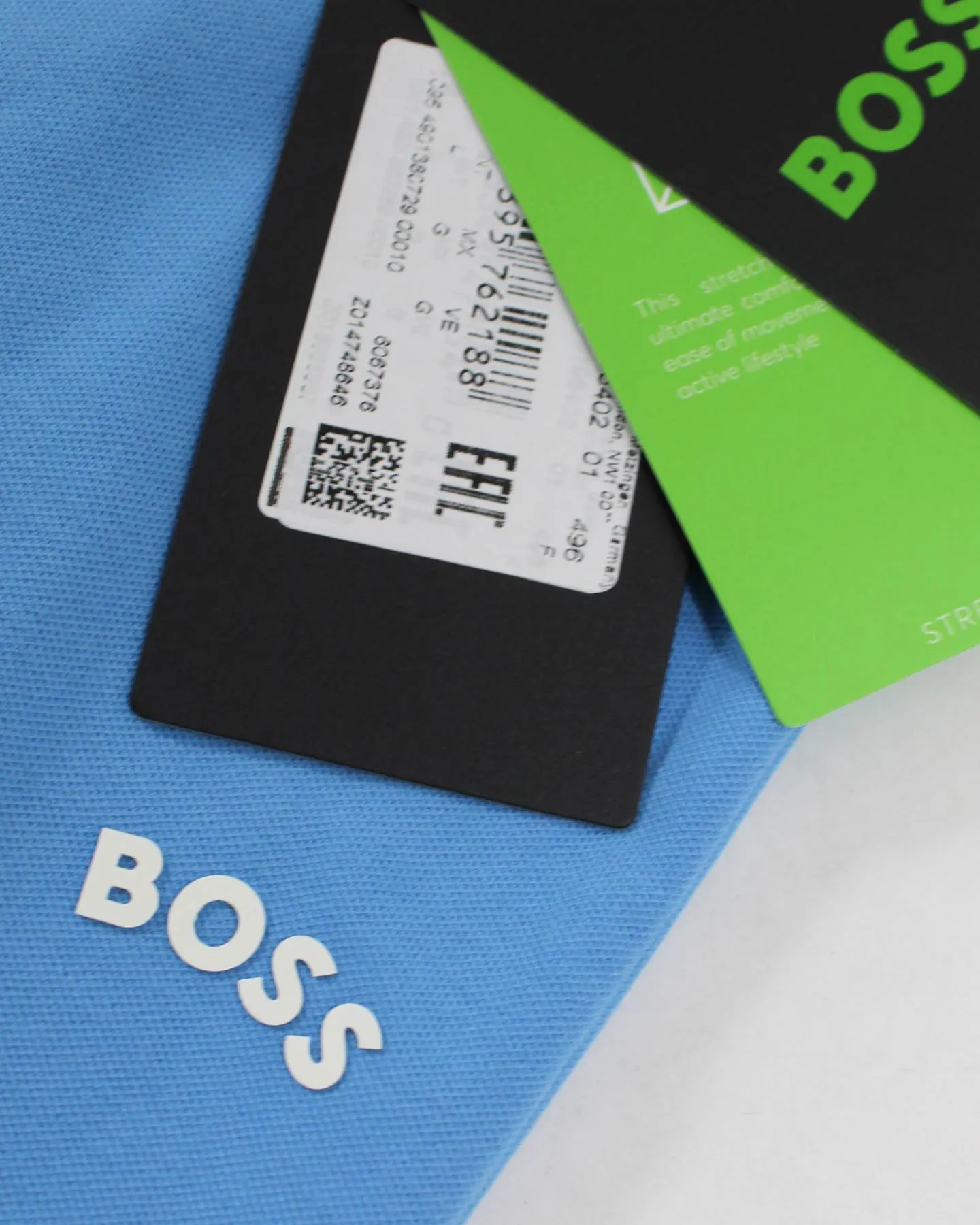 Hugo Boss Polo Shirt Slim Fit Blue - Stretch Cotton L