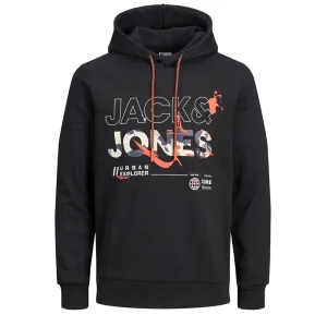 JACK & JONES JCOGAME HOODY BLK  12205075