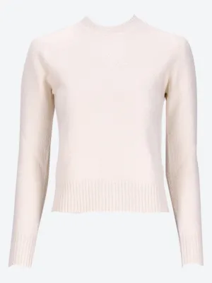 Lightweight boiled wool sweater