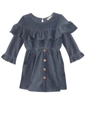 Mabel   Honey Blue Haze Corduroy Dress 2T-8