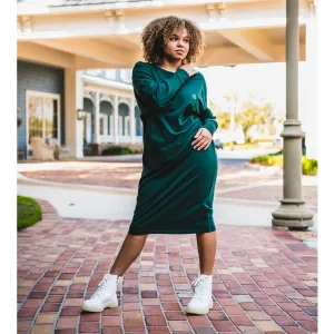 Pine Logo Sweatshirt Dress by Mikah