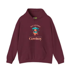 See You Later Cowboy Funny Cow UFO Hoodie