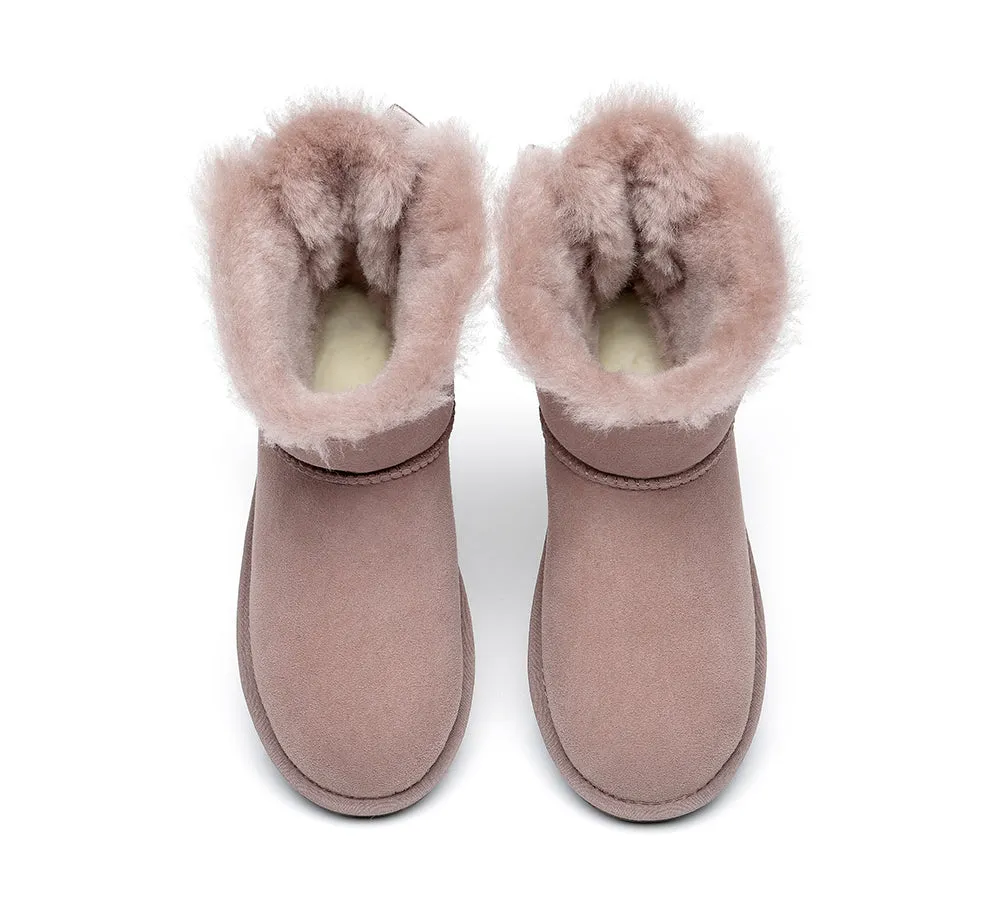 Single Back Bow Women Mini Ugg Boots