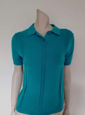 Turquoise Knit Top by Slade - S