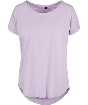 Womens long slub tee | Lilac