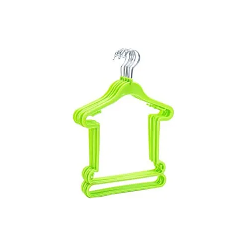 Xyijia Hanger 10Pcs Plastic Kids Clothes Hangers Children Clothes Laundry Hooks Wardrobe Clothing Drying Rack Holder Storage Organizer